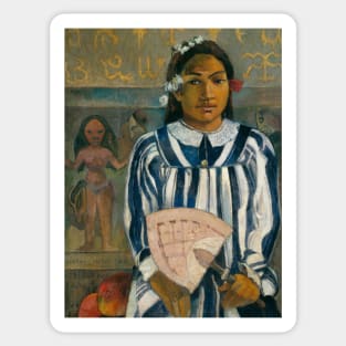 The Ancestors of Tehamana Or Tehamana Has Many Parents by Paul Gauguin Sticker